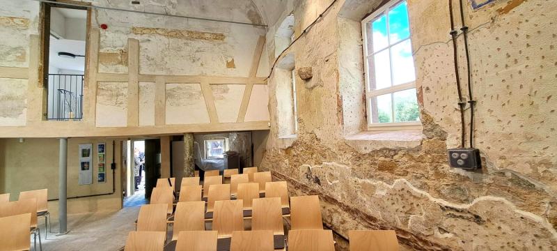 Sanierter Innenraum der ehemalige Synagoge Laudenbach
